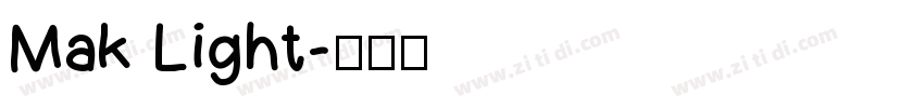 Mak Light字体转换
